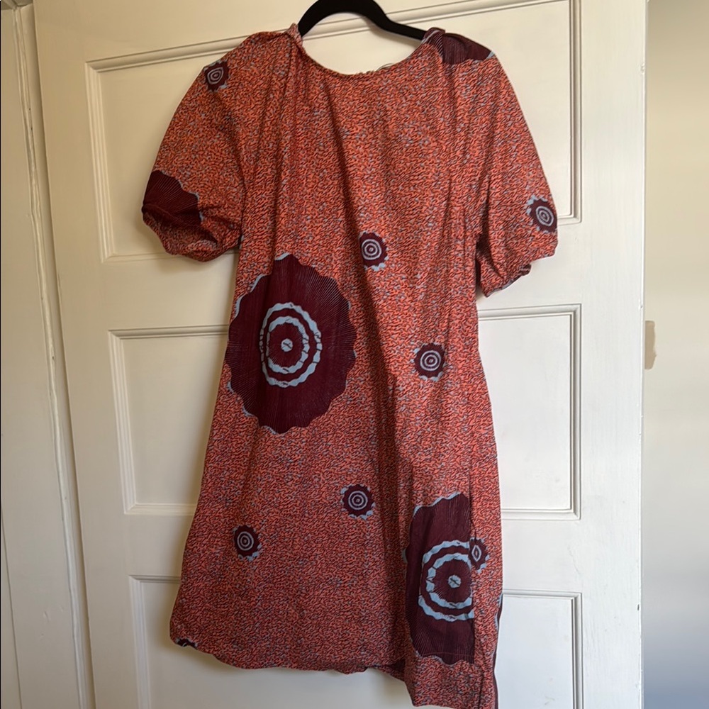 Ulla Johnson Size 6 Shift Dress with Puff Sleeves